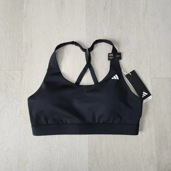 NWT Sports Bra Adidas Ultimate Run Medium-Support MED A/C - Picture 3 of 9